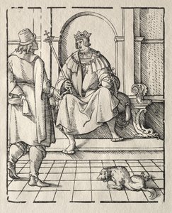 Ein thronender König von Peter Flötner