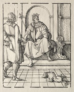 Ein König auf dem Thron von Peter Flötner