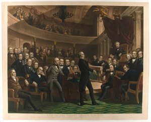 Der Senat der Vereinigten Staaten, 1850, veröffentlicht ca. 1855 von Peter Frederick Rothermel