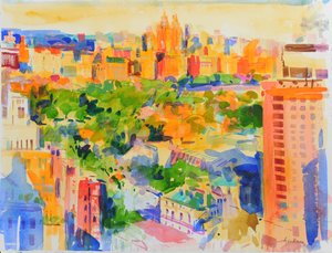 Central Park vom Carlyle von Peter Graham (Contemporary)