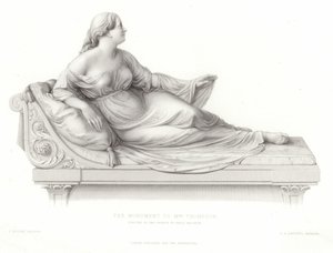 Denkmal für Mrs. Thompson, errichtet in der Kirche von Great Malvern