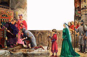 Ritter schwört König Wilhelm I. die Treue von Peter Jackson