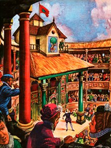 Shakespeare spielt im Globe Theatre von Peter Jackson