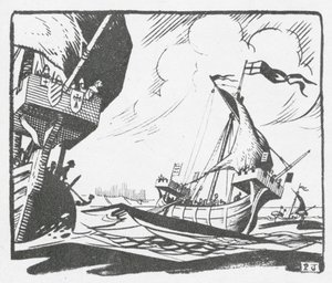 Die Flotte der Cinque Ports segelt aus Dover