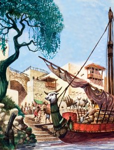 Entladen eines Handelsschiffs von Peter Jackson