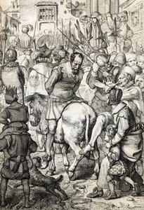 Der falsche Sebastian: nach dem Tod von König Sebastian von Portugal, dessen Überreste nicht gefunden wurden, gaben sich mehrere Personen als der König aus, um sein Volk zu führen, einer von ihnen wurde in Neapel aufgehalten und ging unter den Blicken der 