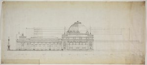 Lakefront Ausstellungshalle, Chicago, Illinois, Elevation