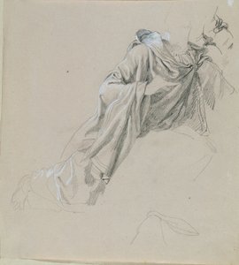 Gewandstudie zu "Arindal und Daura"