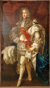 Porträt von König James II., Ganzfigur, in Garter-Roben