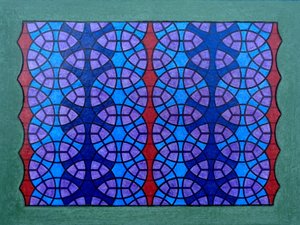 Kreise im hexagonalen Raster von Peter McClure