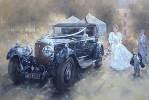 Bentley und Braut von Peter Miller