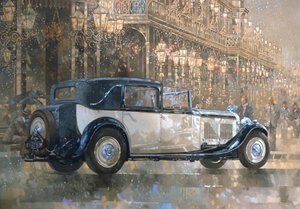 Weihnachtslichter und 8-Liter-Bentley von Peter Miller