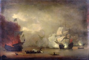 Seekampf zwischen der HMS 