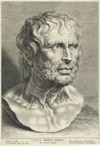 Büste von Seneca, graviert von Lucas Vorsterman von Peter Paul (after) Rubens