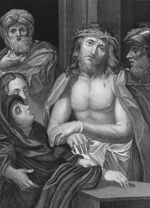 Ecce Homo, Jesaja, Kap. 53, V. 5 (Gravur) von Peter Paul (after) Rubens