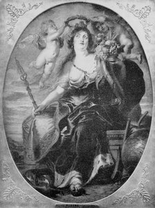 Porträt von Maria von Medici nach einem Gemälde von Peter Paul Rubens (Gravur)