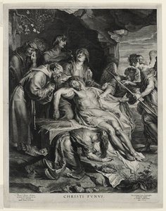 Der tote Christus auf den Knien der Jungfrau, graviert von Paulus Pontius