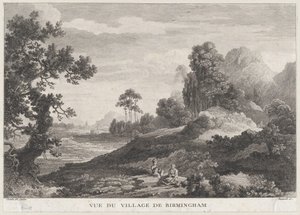 Ansicht des Dorfes Birmingham, ca. 1755 von Peter Paul Benazech
