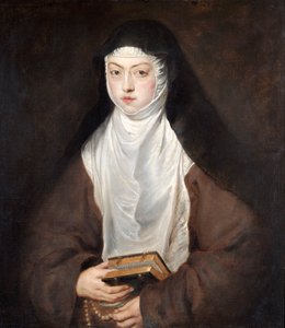 Ana Dorotea, Tochter von Rudolf II., eine Nonne im Kloster der Descalzas Reales, Madrid von Peter Paul Rubens