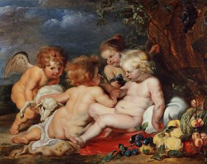 Christus mit dem Johannesknaben und Engeln von Peter Paul Rubens