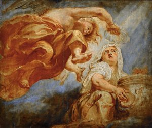 Genius krönt die Religion. Skizze für die Apotheose von König James I