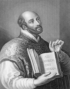 Ignatius von Loyola, graviert von William Holl dem Jüngeren, ca. 1830