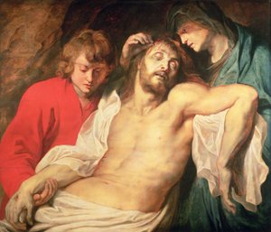 Die Klage Christi durch die Jungfrau und den Heiligen Johannes