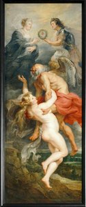 Der Triumph der Wahrheit oder Die vollkommene und aufrichtige Vereinigung der Königinmutter und ihres Sohnes von Peter Paul Rubens