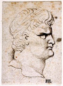 Nero, aus zehn Zeichnungen von acht der ersten zwölf Kaiser, nach den Medaillen von Giovanni da Cavino von Peter Paul Rubens
