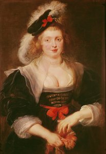 Porträt von Helene Fourment mit Handschuhen von Peter Paul Rubens