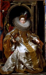 Porträt der Marquise Maria Serra Pallavicino von Peter Paul Rubens
