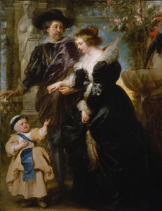 Rubens, seine Frau Helena Fourment und ihr Sohn Frans, ca. 1635 von Peter Paul Rubens