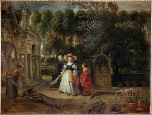 Rubens und seine zweite Frau im Garten von Peter Paul Rubens