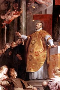 St. Ignatius von Loyola, spanischer Soldat und Gründer der Jesuiten, 1617-1618 von Peter Paul Rubens