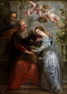 Die Erziehung der Jungfrau Maria, 1625-1626 von Peter Paul Rubens