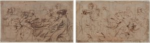 Das Fest des Herodes (recto) Tomyris mit dem Kopf des Kyros (verso) von Peter Paul Rubens