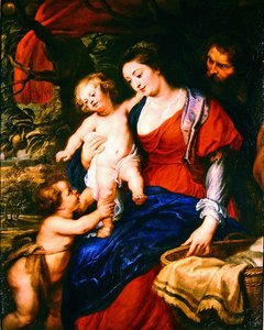 Die Heilige Familie mit dem kleinen Johannes