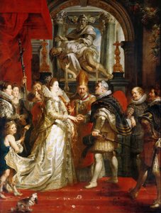 Die Hochzeit per Stellvertreter von Marie de Medici mit König Heinrich IV. Der Marie de Medici Zyklus