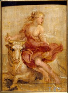 Die Entführung Europas (Blutzeichnung) von Peter Paul Rubens