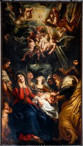 Die Beschneidung Gemälde von Peter Paul Rubens (1577-1640) 17. Jahrhundert Genua, Kirche der Heiligen Andrea und Ambrogio (o del Gesu) von Peter Paul Rubens