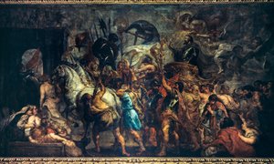 Triumphaler Einzug von Henri IV in Paris (22. März) von Peter Paul Rubens