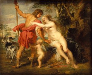 Venus und Adonis, ca. 1635 von Peter Paul Rubens