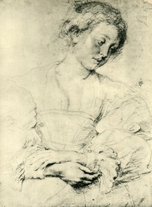 Junge Frau mit gefalteten Händen, 1629-1630 von Peter Paul Rubens