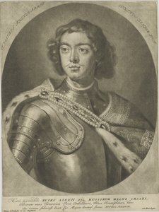 Porträt von Kaiser Peter I. der Große von Peter Schenk