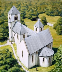 North Elmham Chapel, ca. 1100, ca. 1990-2010 von Peter Urmston