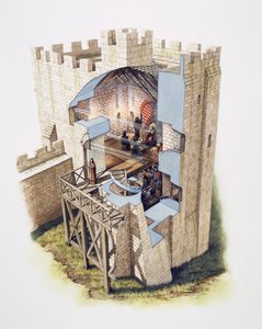Peveril Castle, 12. Jahrhundert, ca. 1990-2010 von Peter Urmston