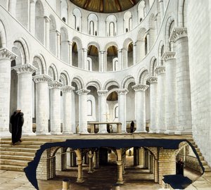 Das Presbyterium und die Krypta der Abtei St. Augustine