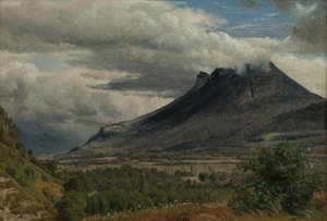 Das Granier-Massiv, Blick von der Cluse de Chambéry von Peter Vilhelm Carl Kyhn
