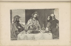 Mahlzeit in Emmaus von Peter van Liesebetten