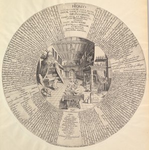 Das Labor des Alchemisten aus Heinrich Khunrath, Amphiteatrum sapientiae aeternae von Peter van der Doort